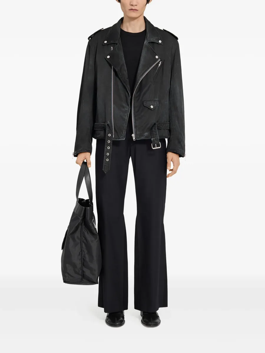 asymmetrical-zip biker jacket 4