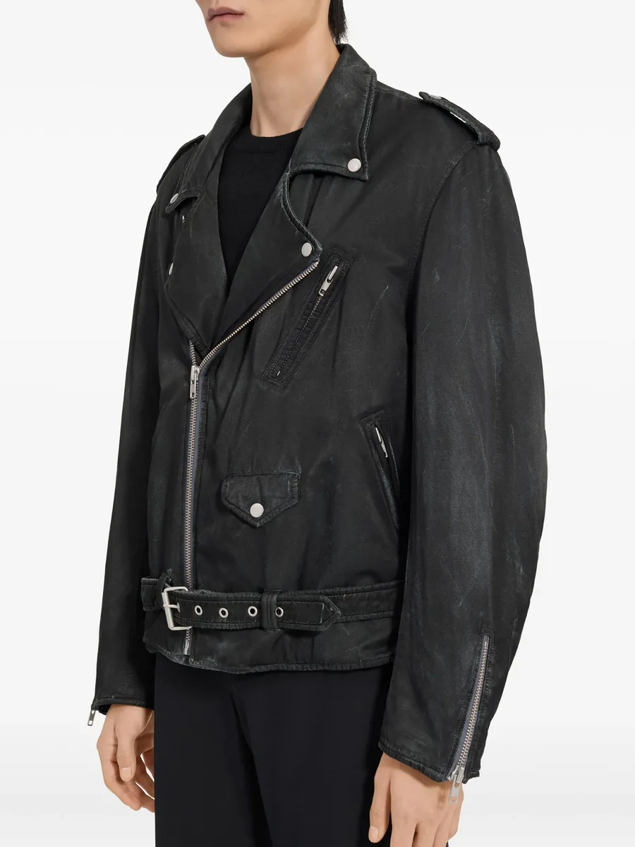 asymmetrical-zip biker jacket 9
