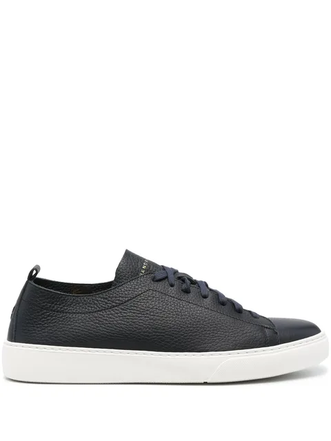 grainy leather sneakers