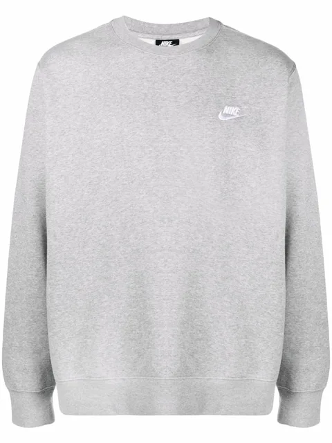 флисовая толстовка NSW Club Fleece Crew Grey