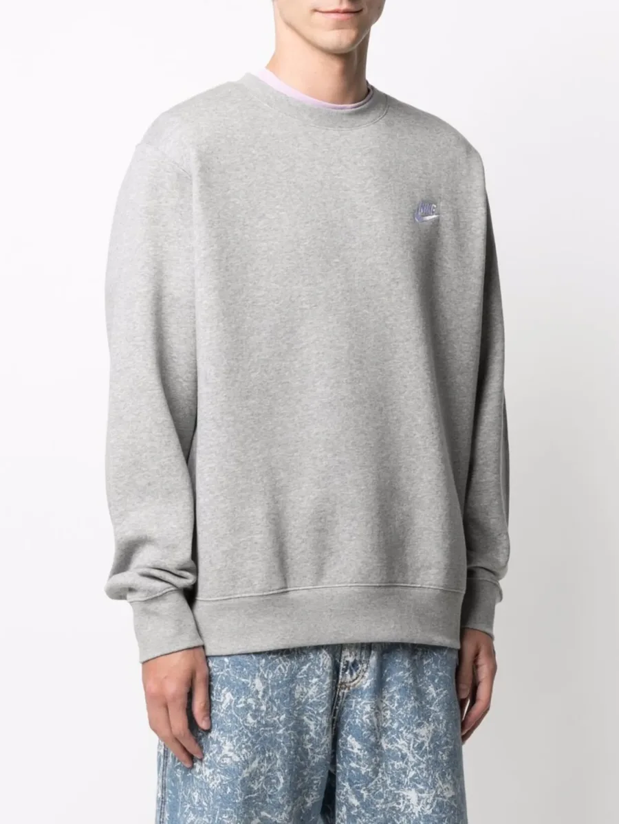 флисовая толстовка NSW Club Fleece Crew Grey 5