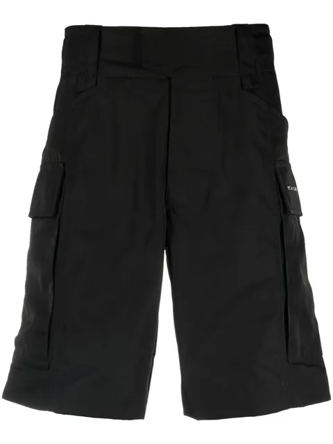 high-waisted cargo shorts