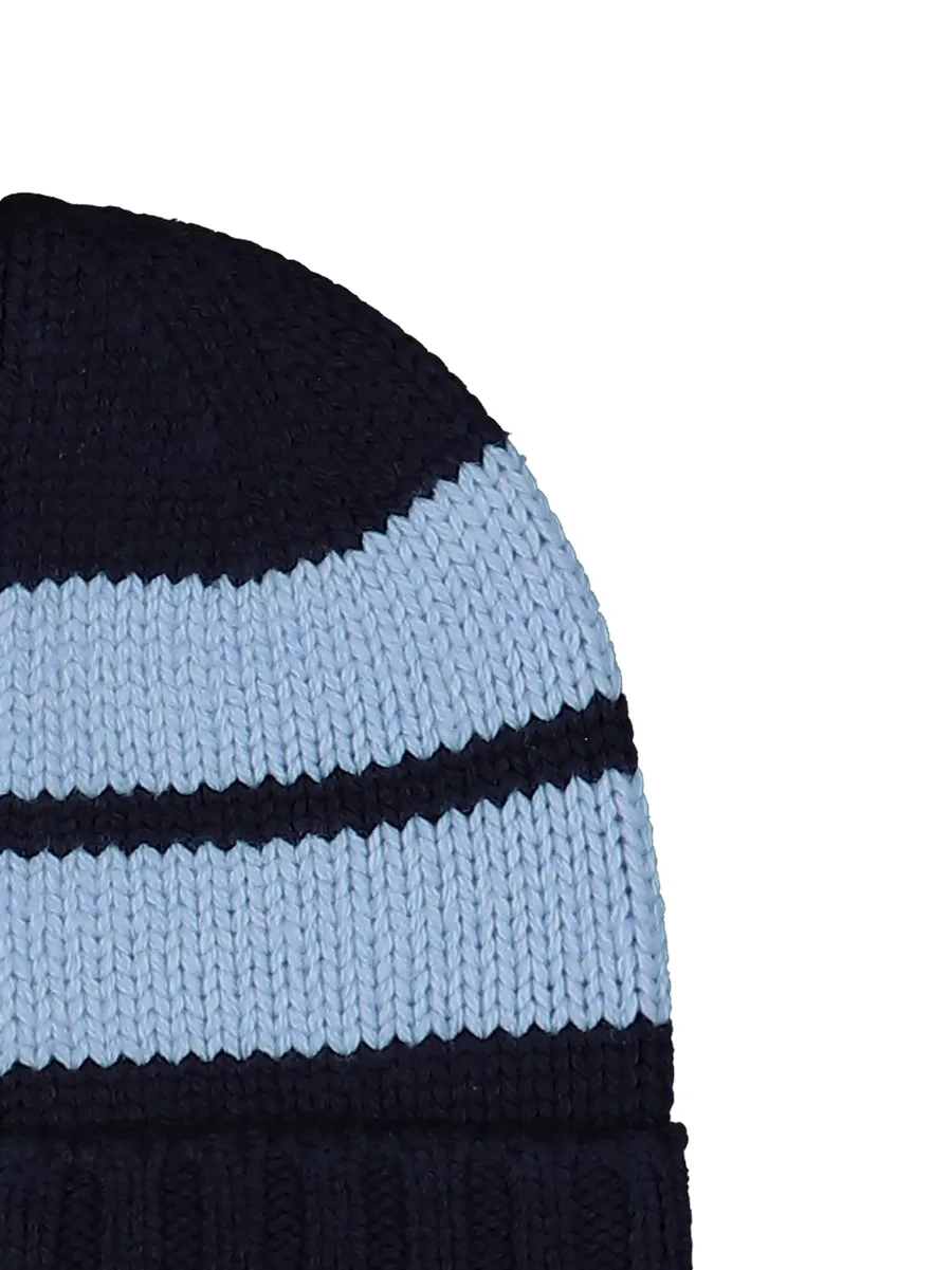 striped-pattern beanie 6