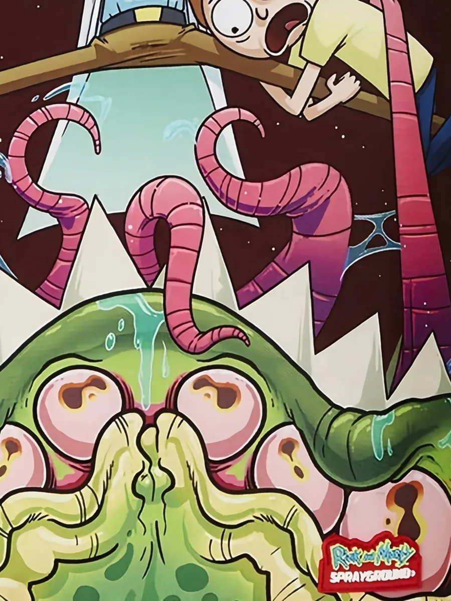 рюкзак с графичным принтом из коллаборации с Rick And Morty 2