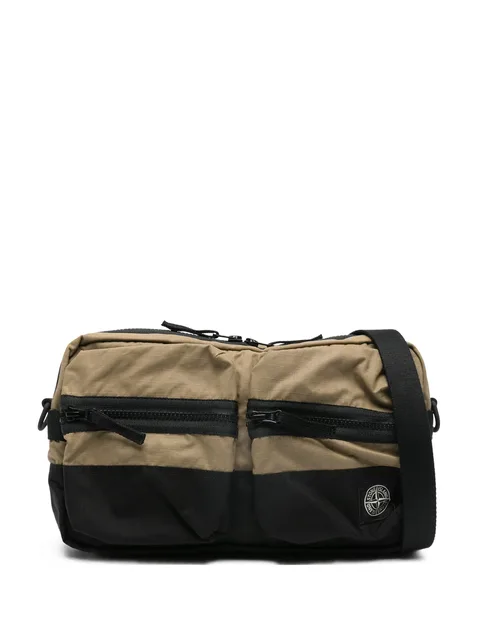 logo-patch cross body bag