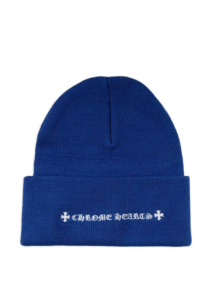 logo-embroidered beanie hat 2
