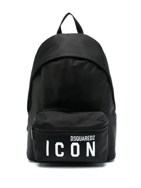 Icon logo-print backpack