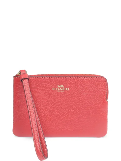 grained leather pouch bag