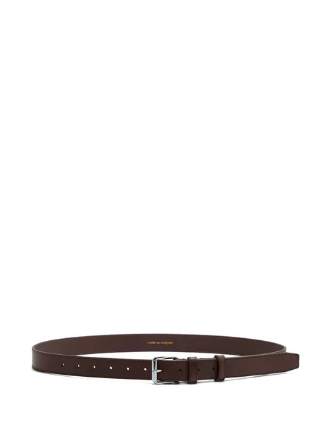 buckle-fastening leather belt