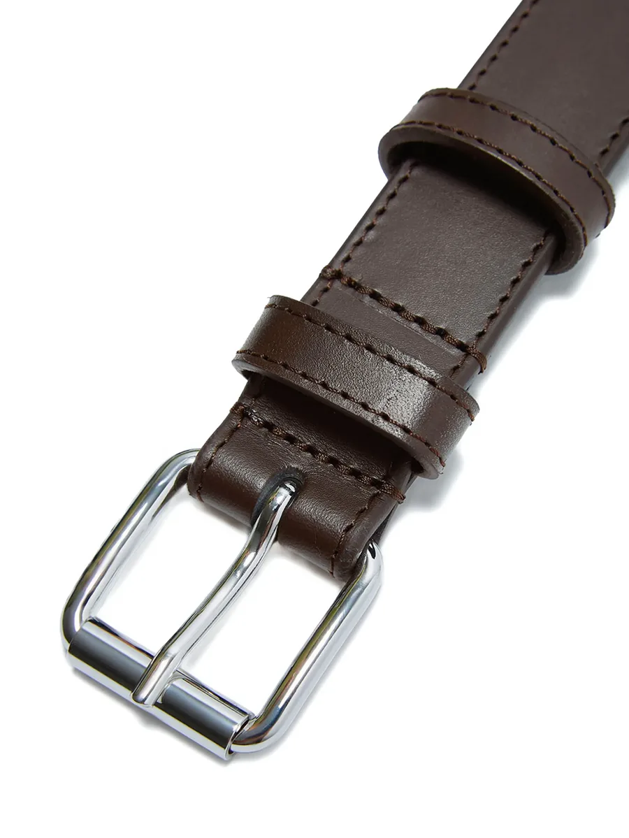 buckle-fastening leather belt 4
