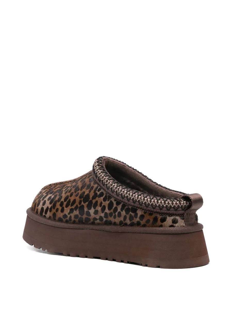 Tazz Caspian leopard-print platform mules 5