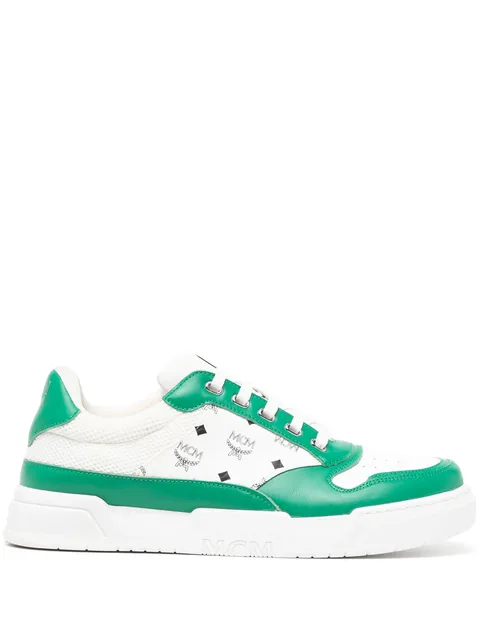 Skyward monogram-print low-top sneakers
