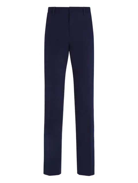 flat-front trousers