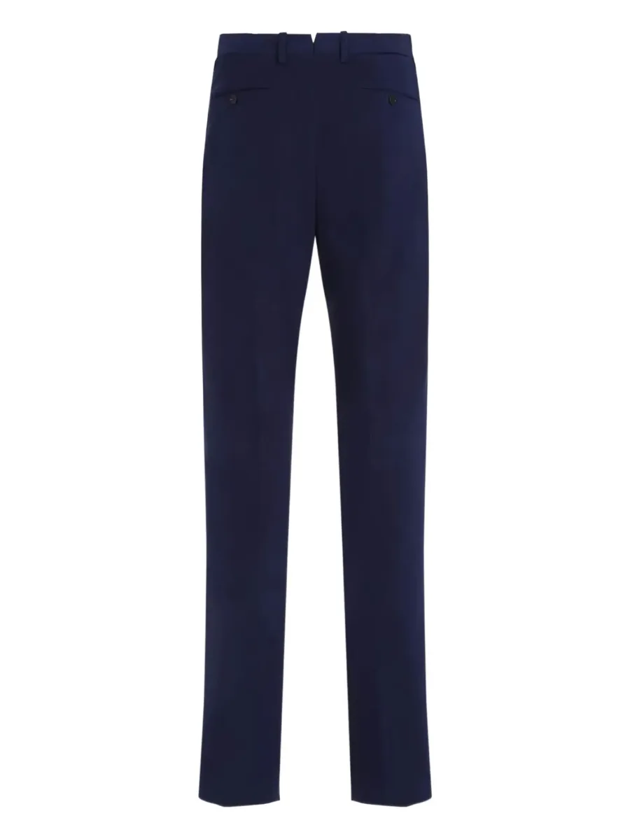 flat-front trousers 4