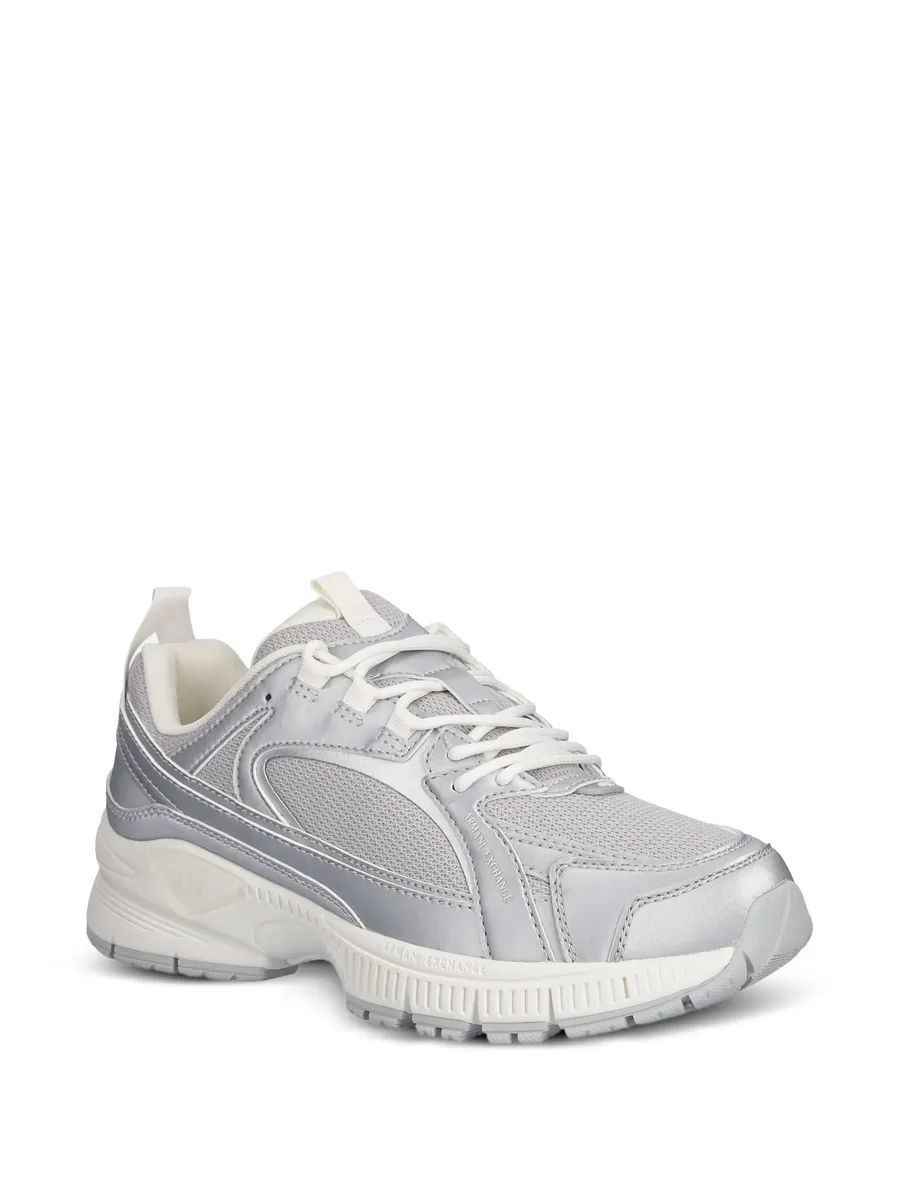 round-toe lace-up sneakers 4