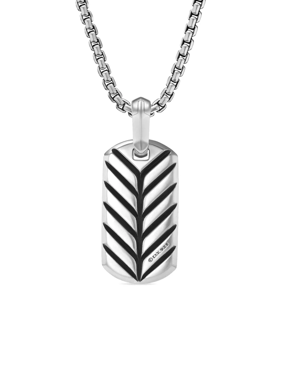 серебряная подвеска Chevron (21 мм) 8