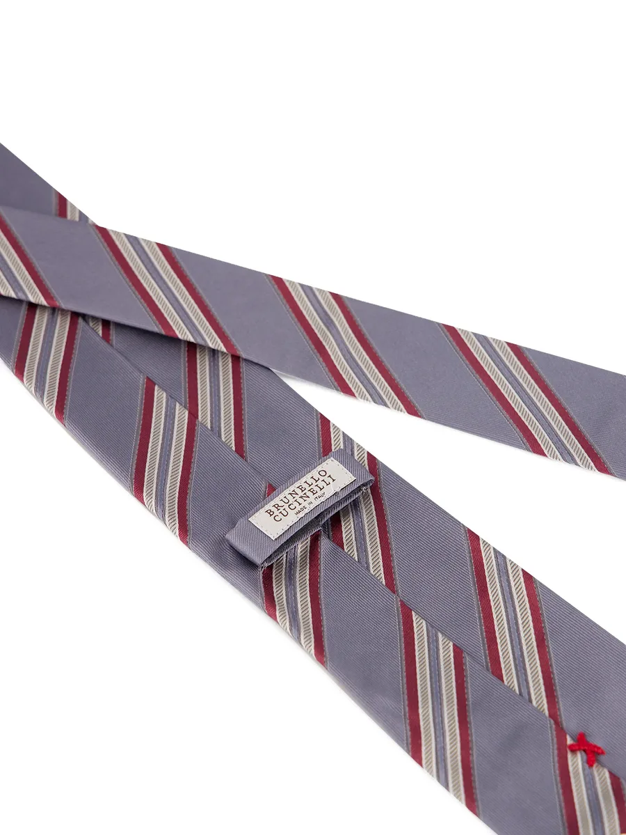 striped silk tie 7