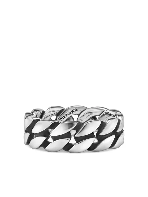 серебряное кольцо Curb Chain (8 мм)