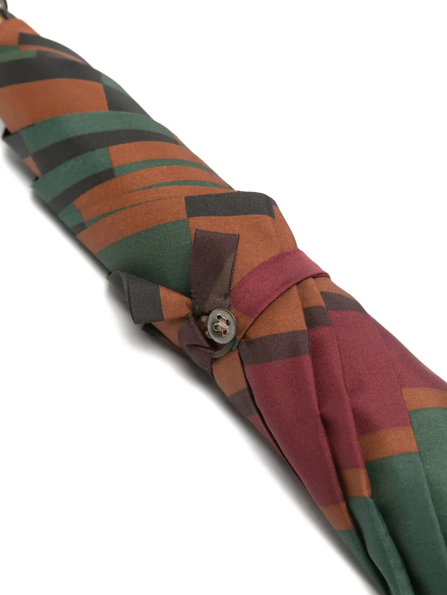 клетчатый зонт с закругленной ручкой (1980-е годы) 6