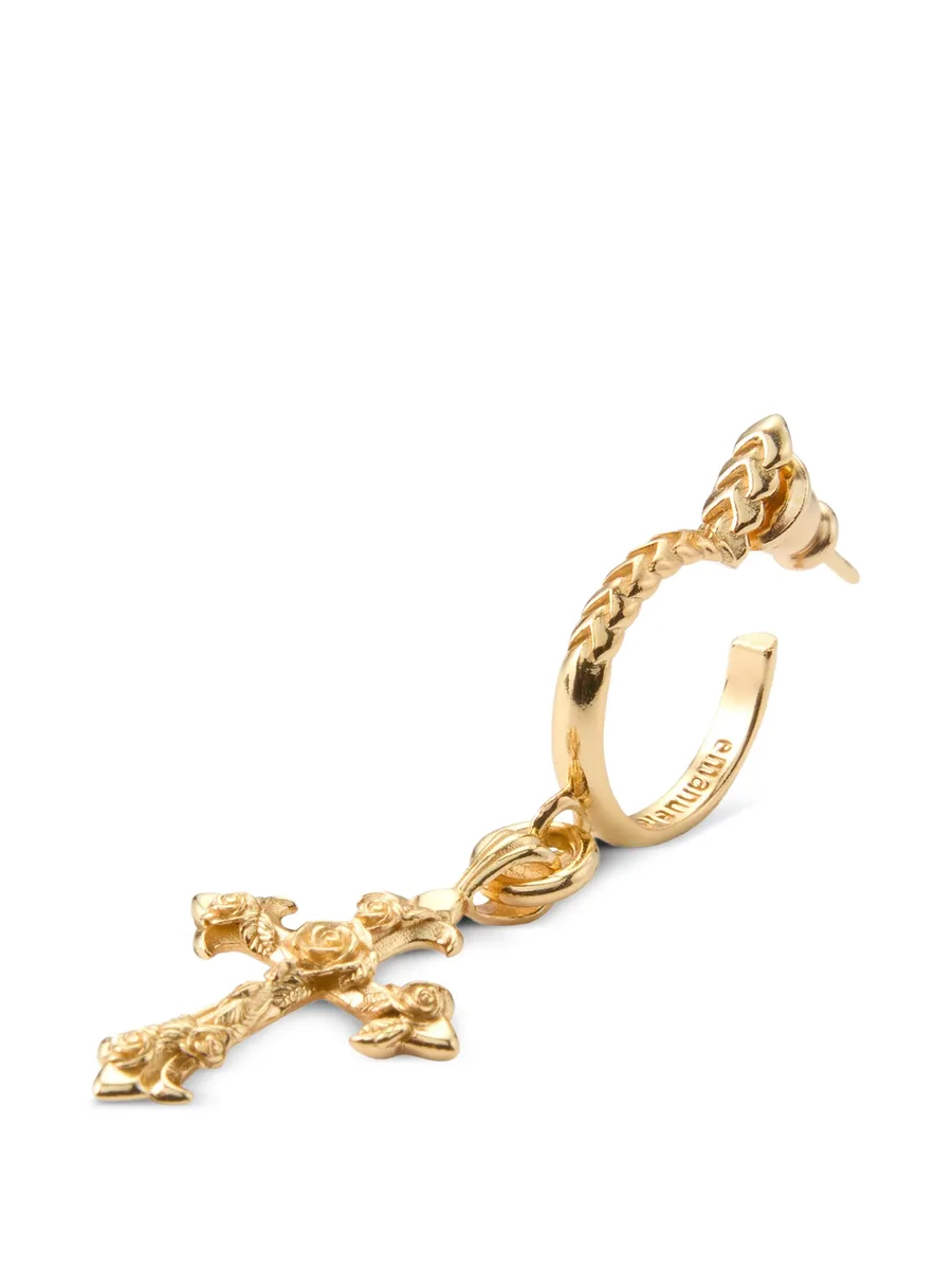 серьга Rose Cross 2