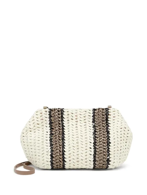 striped shoulder bag