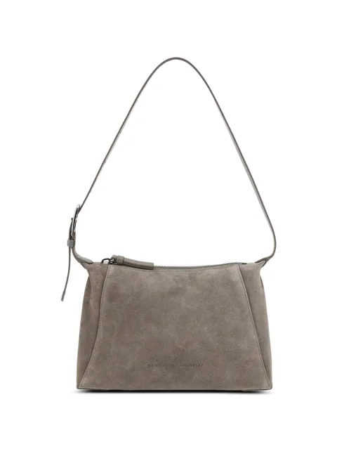 zip-fastening shoulder bag