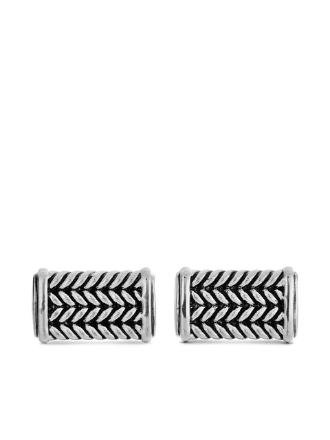 серебряные запонки Chevron (22.3 мм)