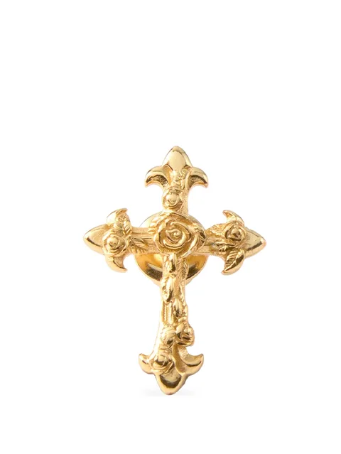 серьга-гвоздик Rose Cross