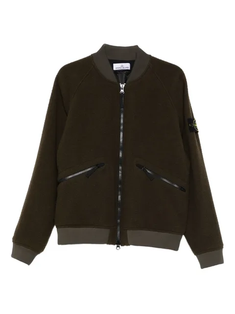 logo-patch bomber jacket
