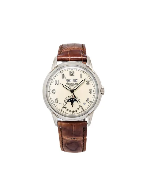 Cream Round 40mm Perpetual Calendar
