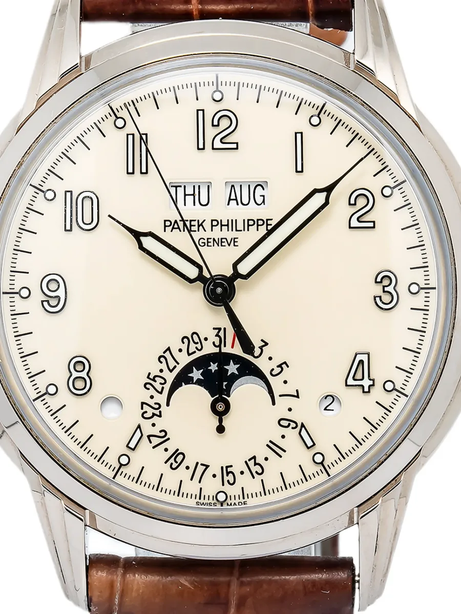 Cream Round 40mm Perpetual Calendar 3