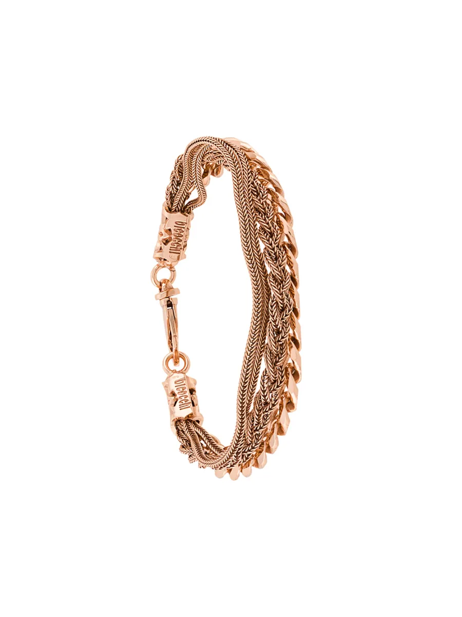 плетеный браслет с цепочкой 2