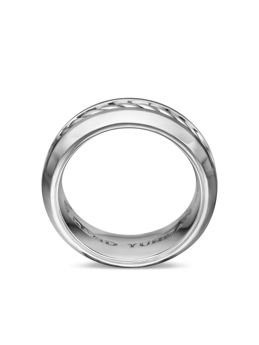 серебряное кольцо Cable Inset (8 мм) 12