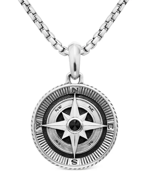 серебряная подвеска Maritime Compass с бриллиантами (26.8 мм)