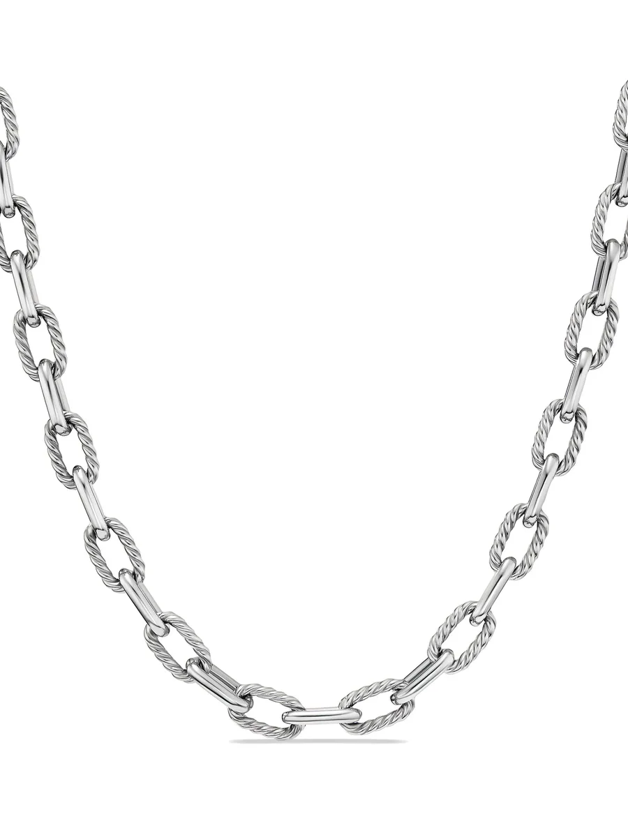 серебряная цепочка на шею DY Madison (6 мм) 2