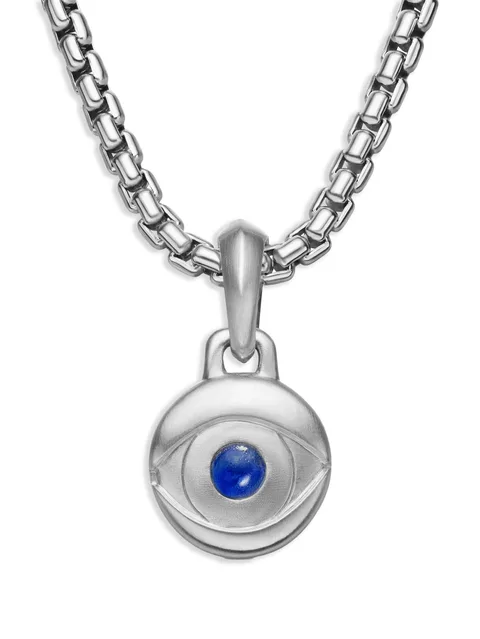 серебряная подвеска Evil Eye с лазуритом (14.5 мм)