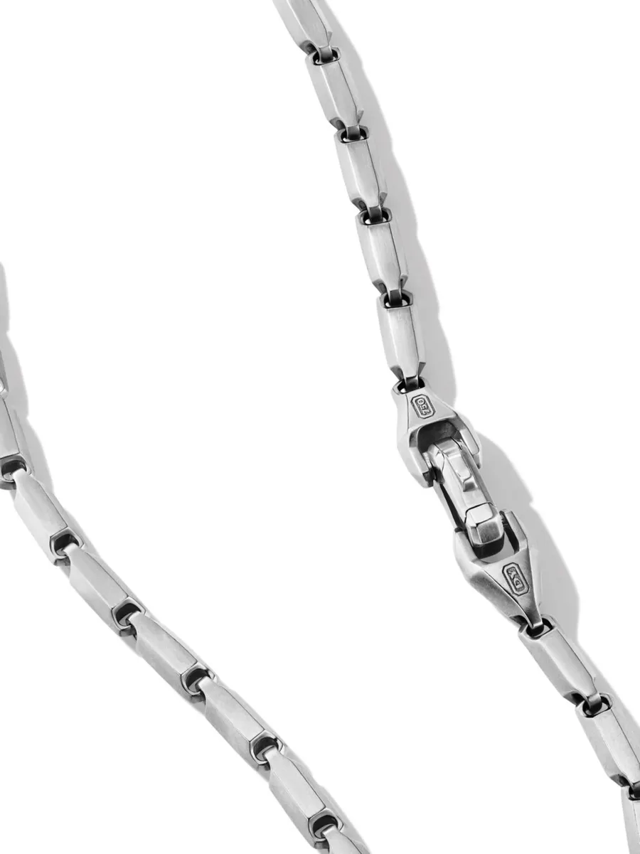 серебряное колье Faceted Link (3 мм) 4