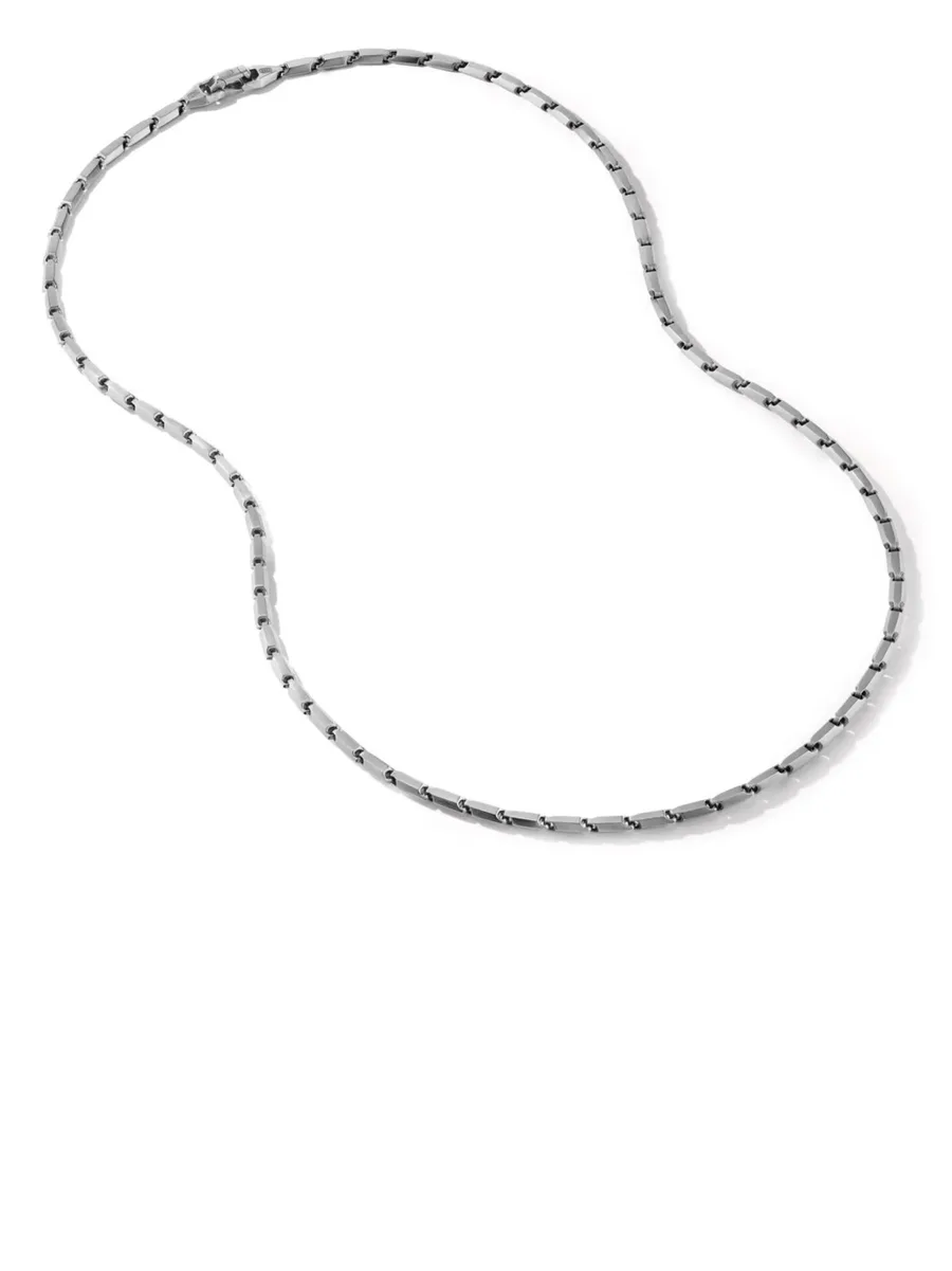 серебряное колье Faceted Link (3 мм) 6