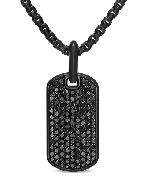 серебряная подвеска Chevron с бриллиантами (27 мм)