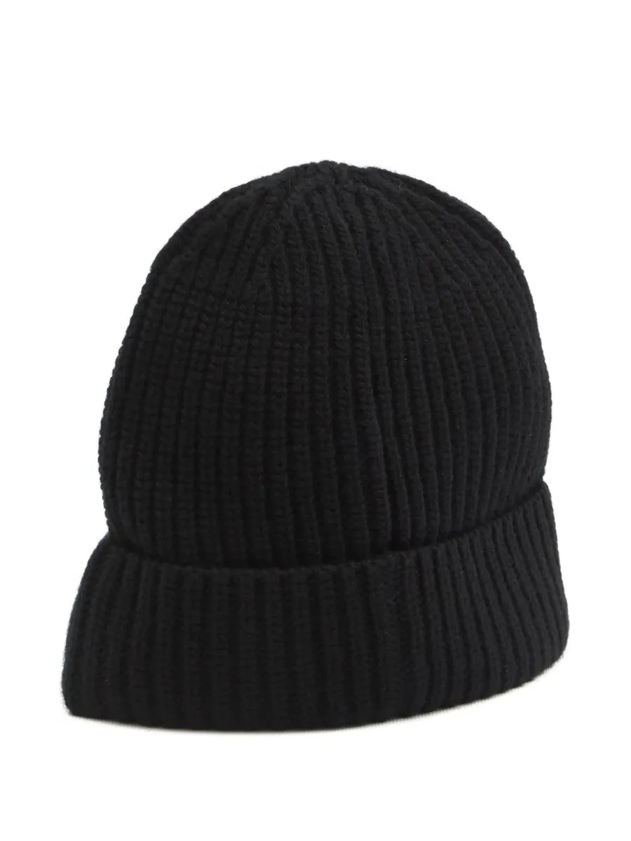 ribbed-knit logo beanie 4