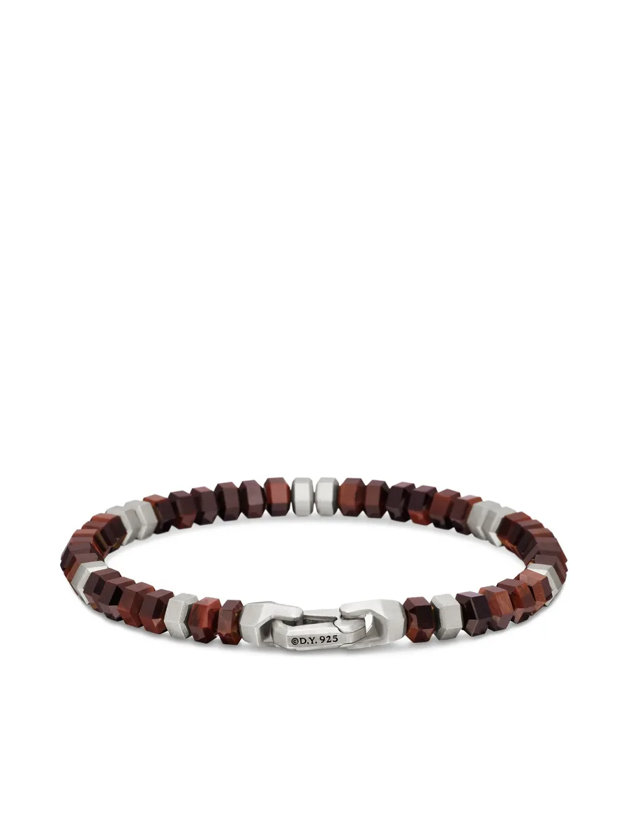 серебряный браслет Hex Bead (6 мм) 8