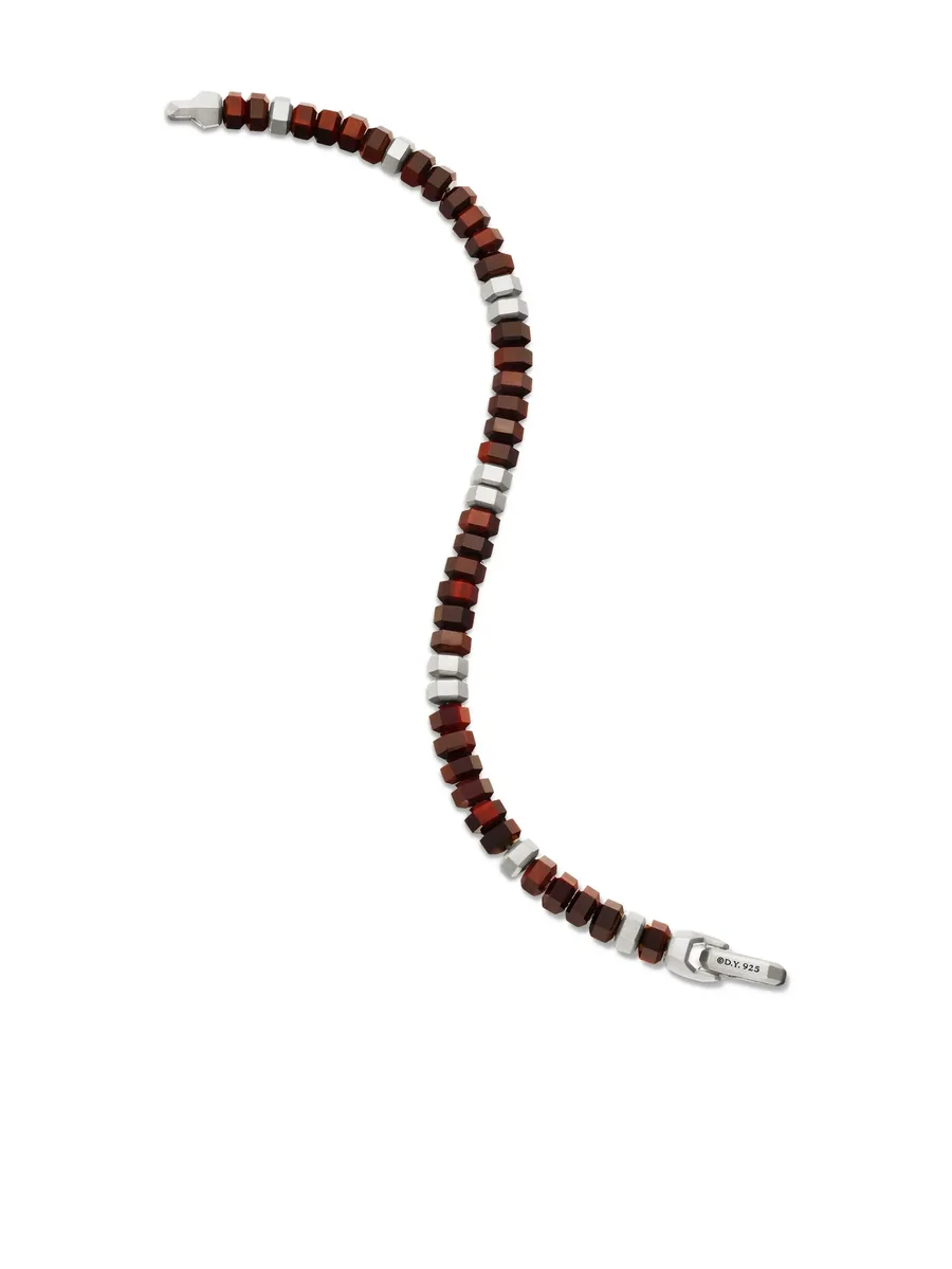 серебряный браслет Hex Bead (6 мм) 12