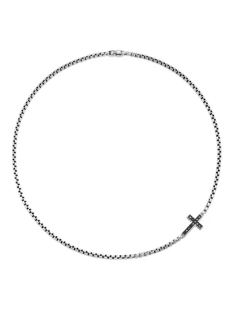 серебряное колье с бриллиантами