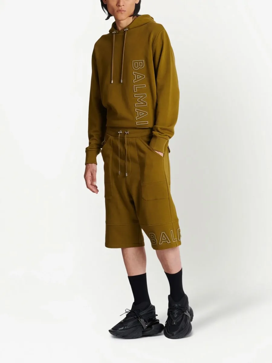 logo-print organic-cotton shorts 4