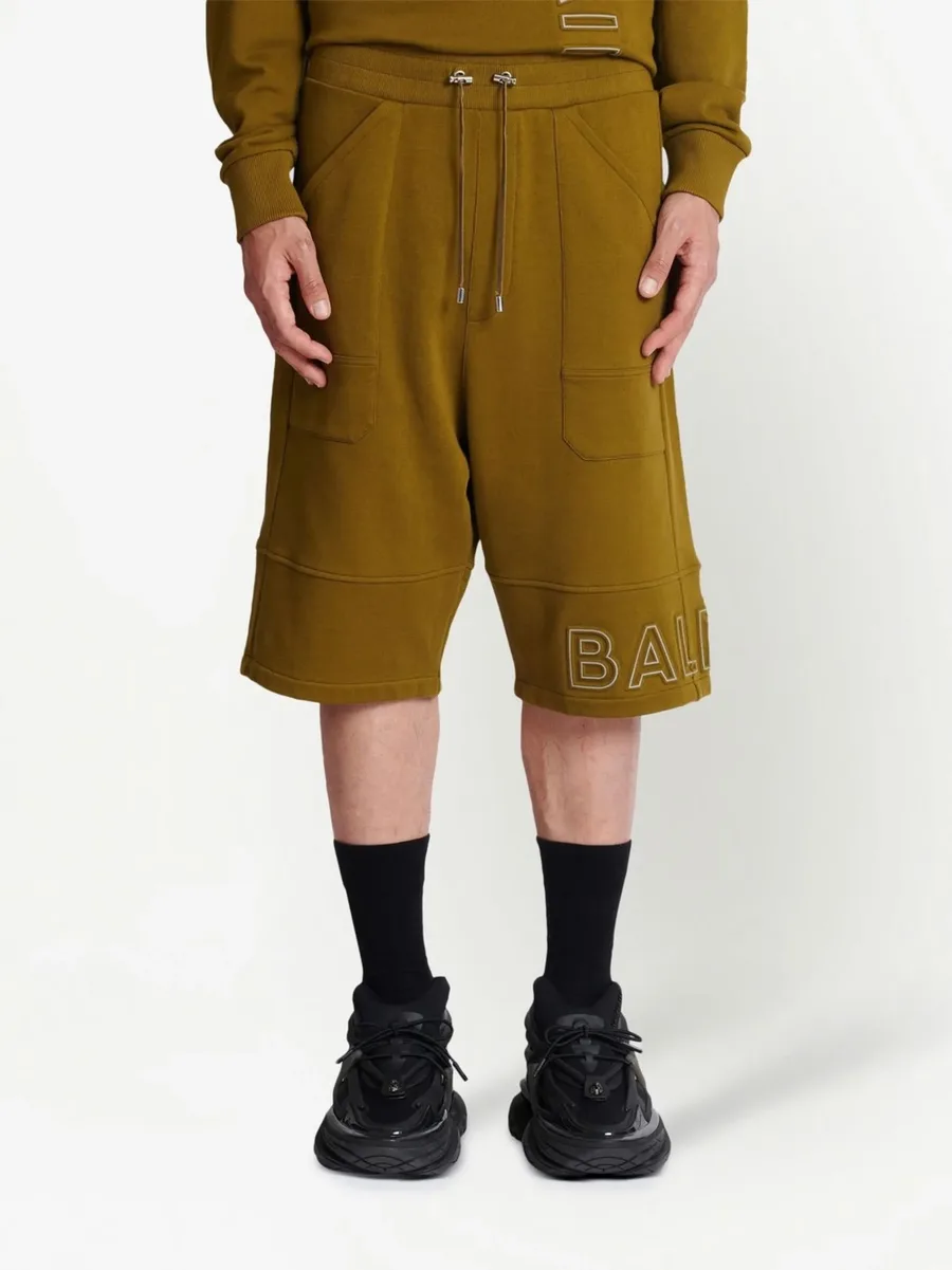 logo-print organic-cotton shorts 5