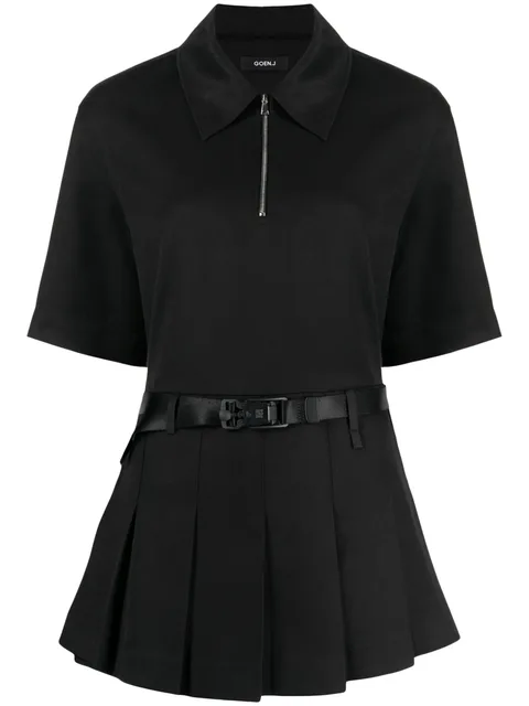 double-layer shirt dress