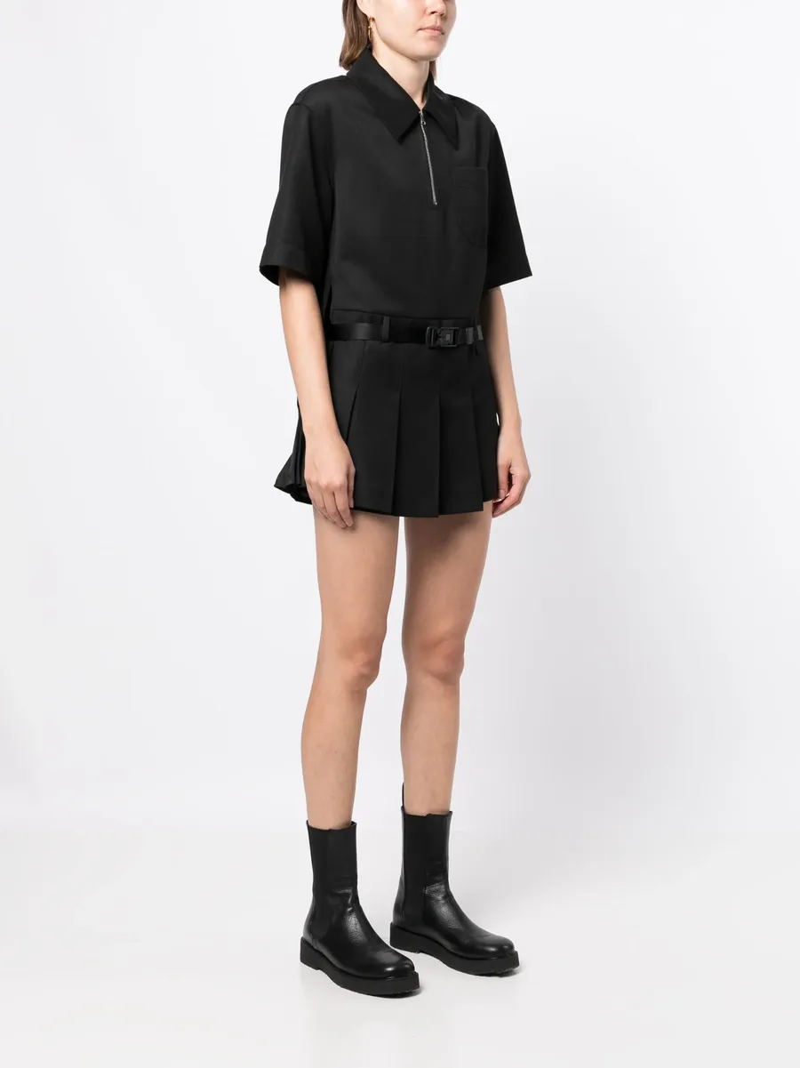 double-layer shirt dress 6