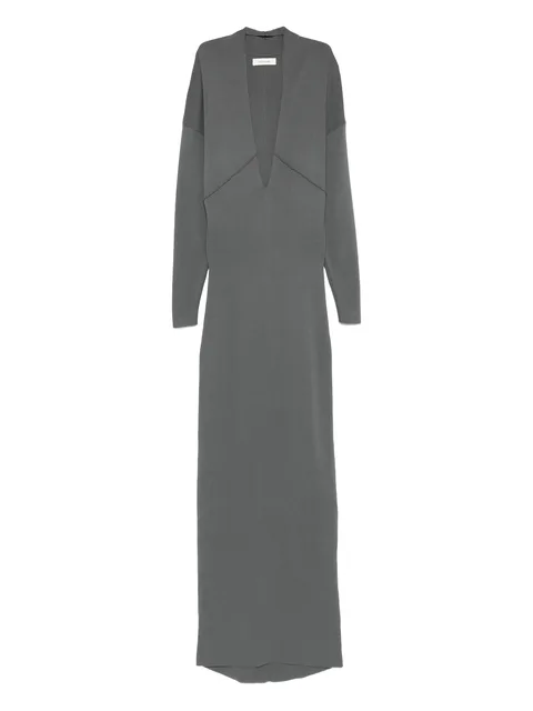 Rallel V-neck long-sleeve maxi dress