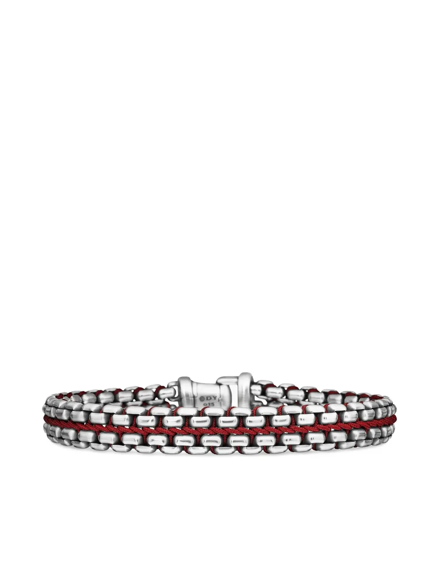 серебряный браслет Woven Box Chain (12 мм) 2