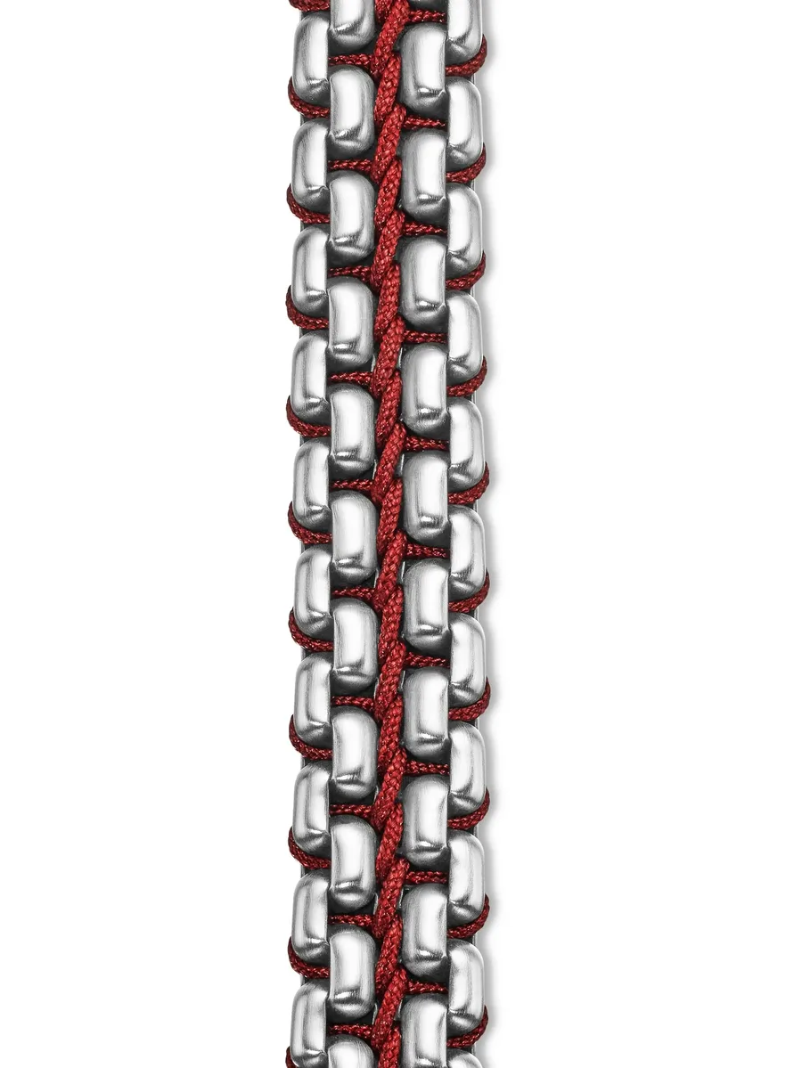 серебряный браслет Woven Box Chain (12 мм) 14